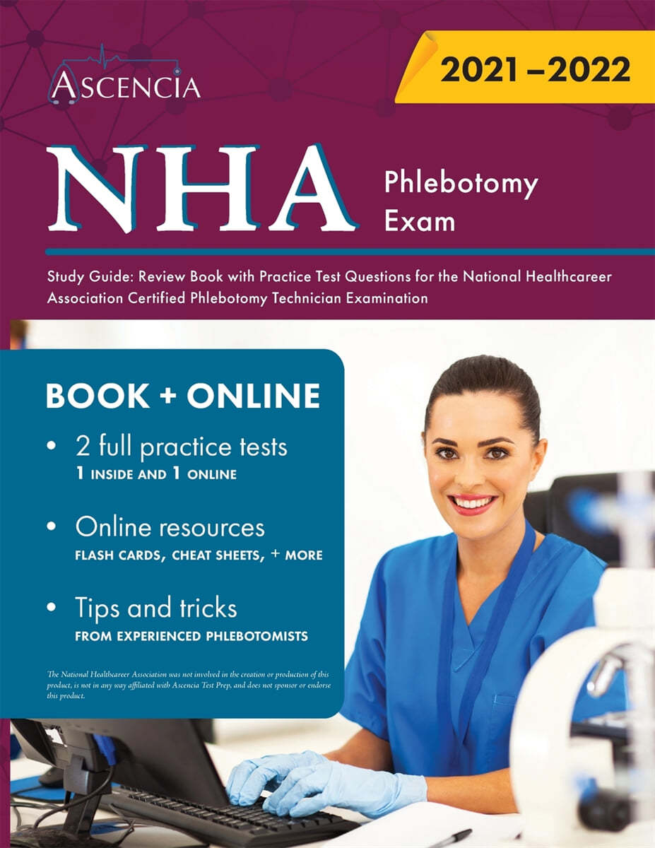 NHA Phlebotomy Exam Study Guide: Review Book With Practice Test ...