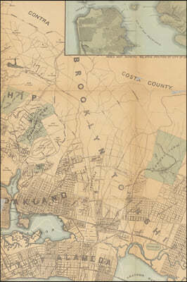 Oakland, California (1888 Map) 4x6" Field Journal / Field Notebook / Field Book / Memo Book / Pocket Notebook (50 pages/25 sheets)