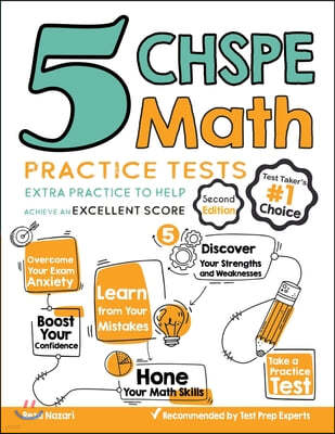 5 CHSPE Math Practice Tests: Extra Practice to Help Achieve an Excellent Score