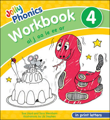 Jolly Phonics Workbook 4: In Print Letters (American English Edition)