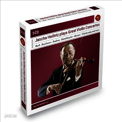 하이페츠가 연주하는 위대한 바이올린 협주곡집 (Heifetz Plays Great Violin Concertos) (6CD Boxset)(CD-R) - Jascha Heifetz