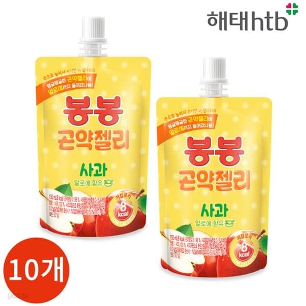 해태 봉봉 곤약젤리 사과 150ml x 10개