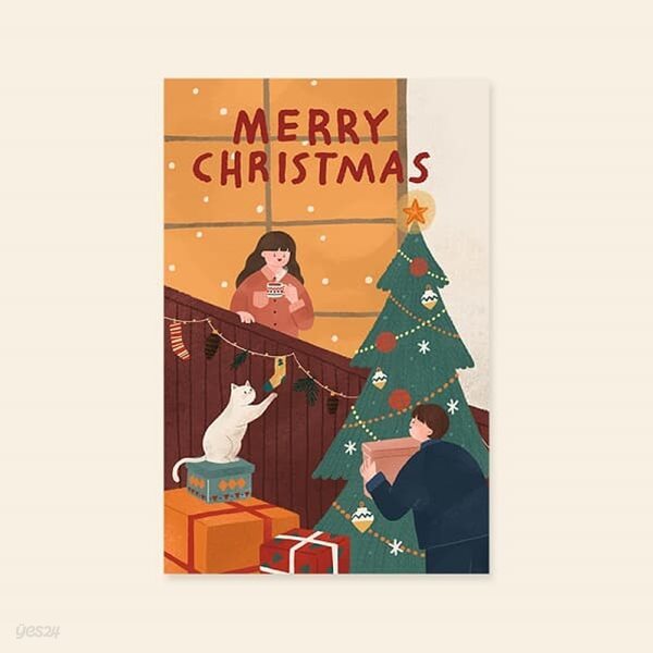 [크리스마스카드] MERRY CHRISTMAS 캘리그라피카드
