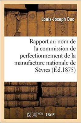 Ministère de l'Instruction Publique, Des Cultes Et Des Beaux-Arts. Direction Des Beaux-Arts: Rapport Au Nom de la Commission de Perfectionnement de la