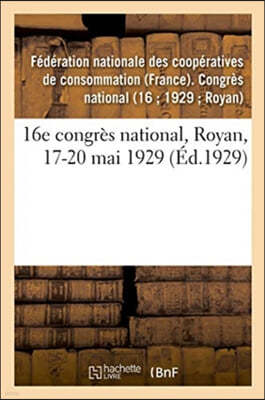 16e Congres National, Royan, 17-20 Mai 1929