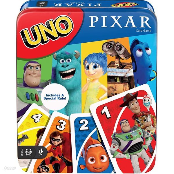 Uno Pixar 우노 픽사 틴케이스 카드게임