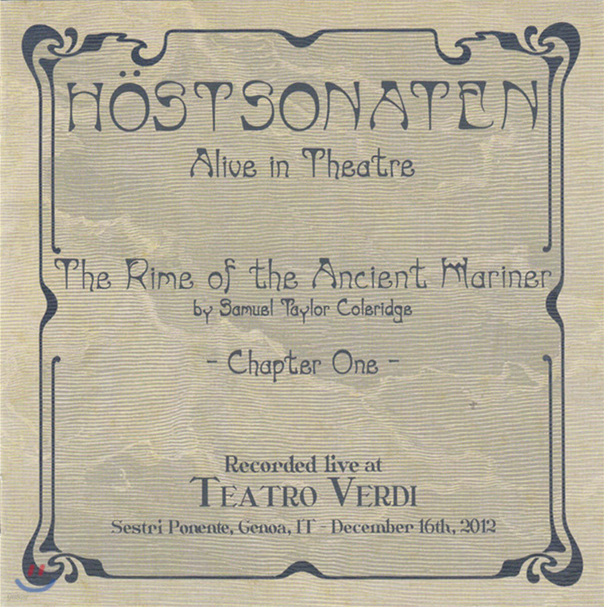 Hostsonaten (호스트소나텐) - Alive in Theatre: The Rime of the Ancient Mariner - Chapter One
