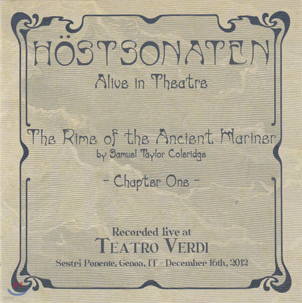 Hostsonaten (호스트소나텐) - Alive in Theatre: The Rime of the Ancient Mariner - Chapter One 