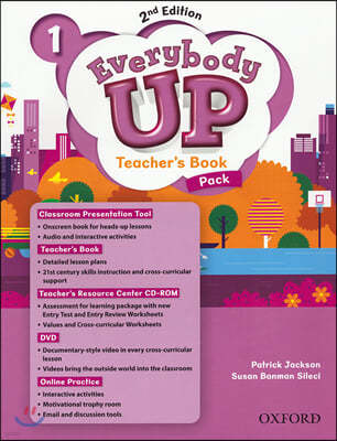 Everybody Up 1 : Teacher's Book with DVD & Online Practice and CD-Rom, 2/E
