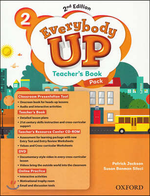 Everybody Up 2 : Teacher's Book with DVD & Online Practice and CD-Rom, 2/E