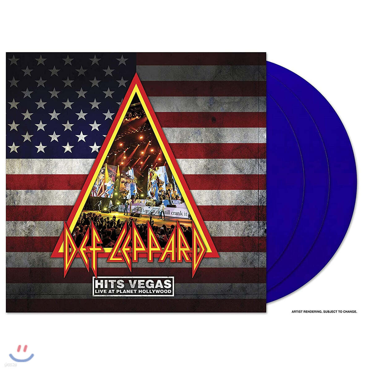 Def Leppard (데프 레퍼드) - Hits Vegas: Live At Planet Hollywood [투명 블루 컬러 3LP]