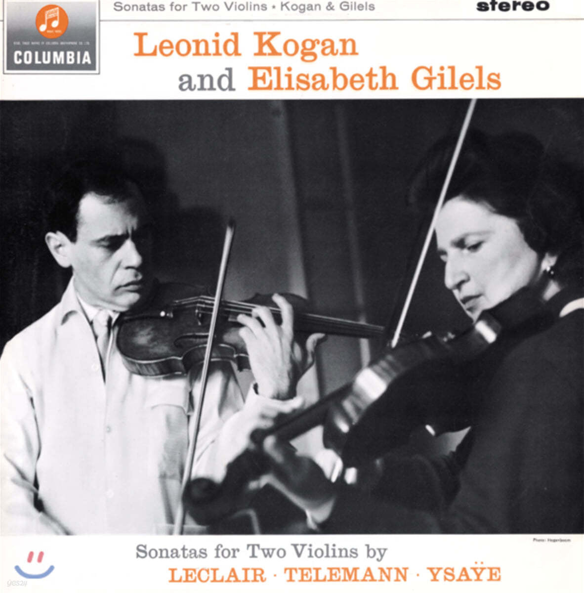Leonid Kogan / Elisabeth Gilels 르클레르: 2대의 바이올린을 위한 소나타 / 텔레만: 캐논풍의 소나타 [LP] 