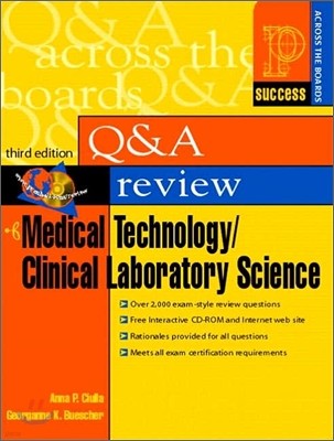 Prentice Hall Health's Q & A Review of Medical Technology/Clinical Laboratory Science, 3/E
