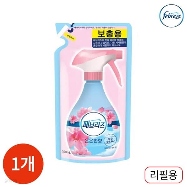 페브리즈 리필형 다우니향 320ml x 1개