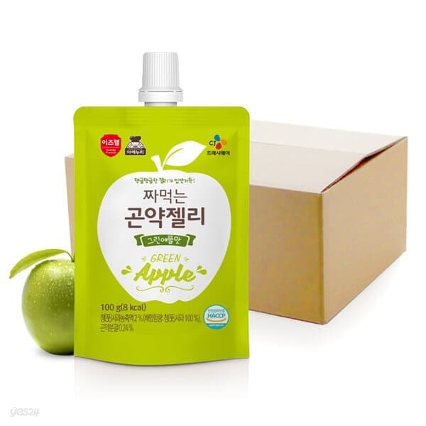 아이누리 짜먹는 곤약젤리 그린애플맛 100g x 40팩