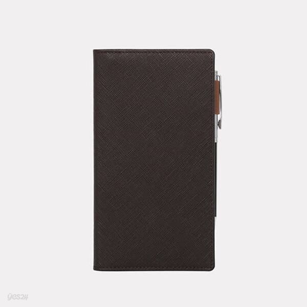 [2027년 속지증정]사피아노 CEO수첩 다이어리(다크브라운+브라운,9.5x17cm)D10244