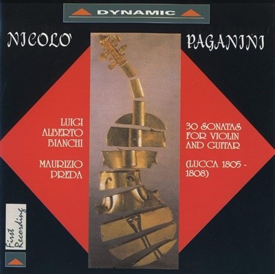 Luigi Alberto Bianchi / Maurizio Preda 파가니니: 바이올린과 기타를 위한 루카 소나타 1집 (Paganini: Lucca Sonatas for Violin &amp Guitar) (유럽반) 2×CD