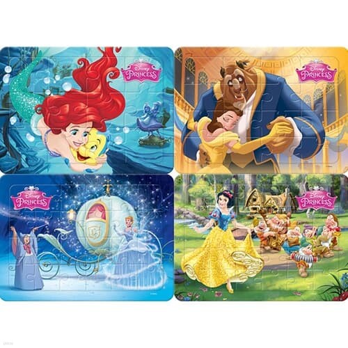 12 16 24 30조각 판퍼즐 - 디즈니 공주 컬렉션 (4종)