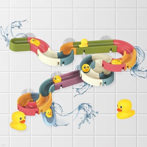 레츠토이 워터슬라이드 아기 유아 diy 물놀이 목욕놀이 트랙 레일 블록 장난감