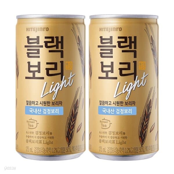 하이트진로 블랙보리 라이트 175ml 90캔