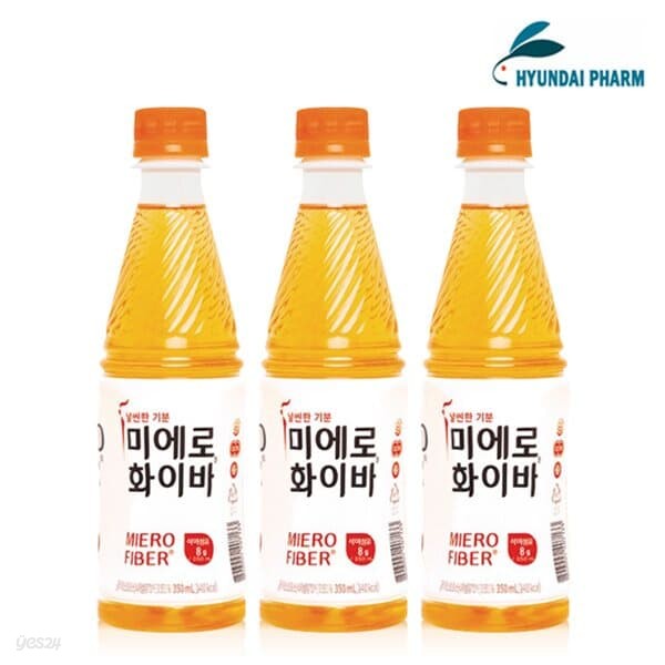 현대약품 미에로화이바 350mL 24펫