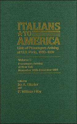 Italians to America, Nov. 1890 - Dec. 1891