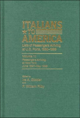 Italians to America, June 1897 - May 1898: Lists of Passengers Arriving at U.S. Ports
