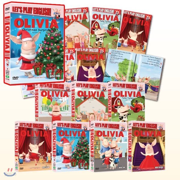 (DVD+BOOK) 올리비아 시즌 1~7 풀 세트 (Olivia Season 1~7 Full Set DVD+BOOK)
