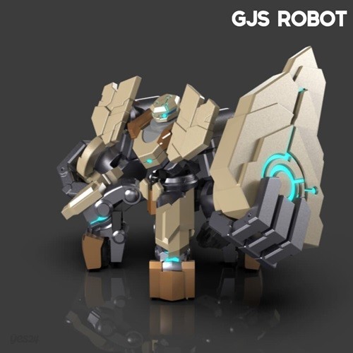 GJS ROBOT 인공지능 휴머노이드 모션싱크 로봇 갠커엑스쉴드 배틀로봇 GANKER EX 프라모델 G00501