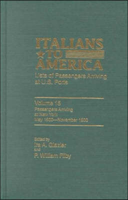 Italians to America, May 1900 - November 1900: Lists of Passengers Arriving at U.S. Ports