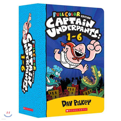 Captain Underpants #1~#6 Box Set : ĸƾ  6 ڽ Ʈ (Color Edition)