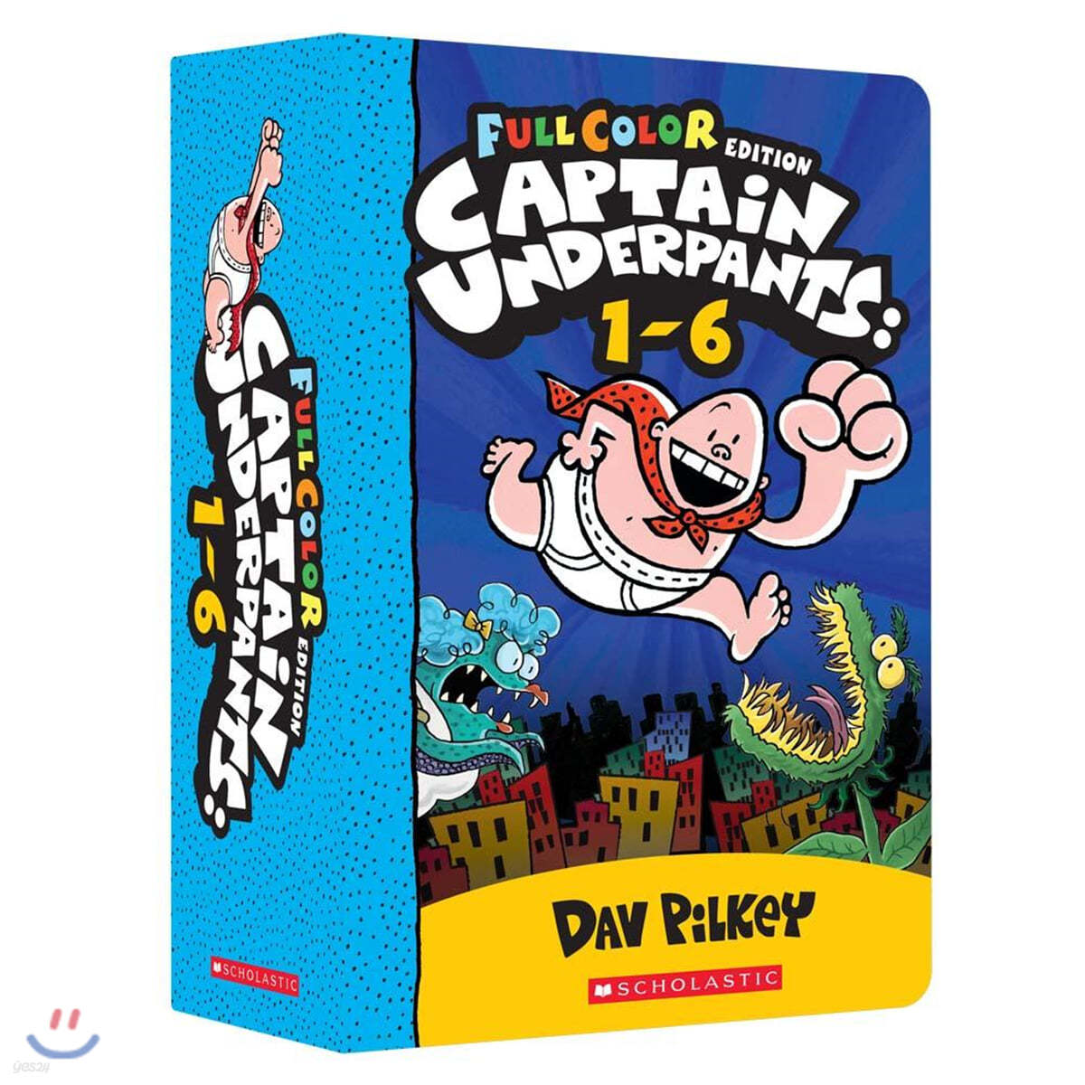 Captain Underpants #1~#6 Box Set : 캡틴 언더팬츠 6종 박스 세트 (Color Edition)