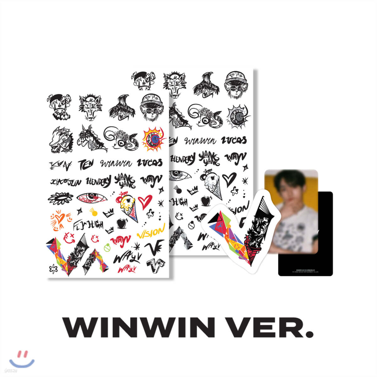 [WayV] [WINWIN] 타투+러기지스티커 SET 