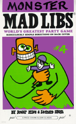 Monster Mad Libs
