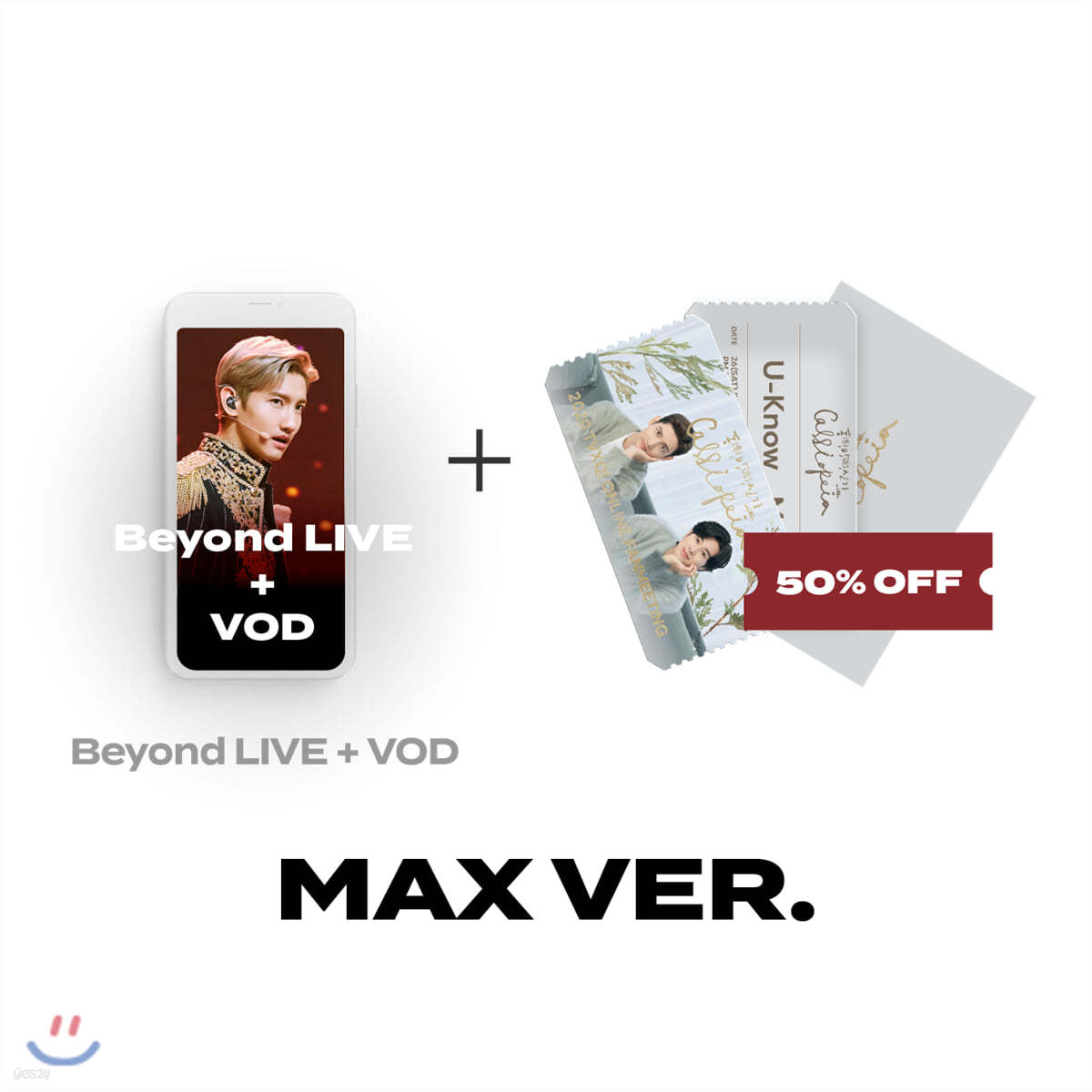 [MAX] Beyond LIVE + VOD 관람권 + 팝업카드+AR티켓SET 2020 TVXQ! ONLINE FANMEETING 동(冬),방(房),신기 with Cassiopeia