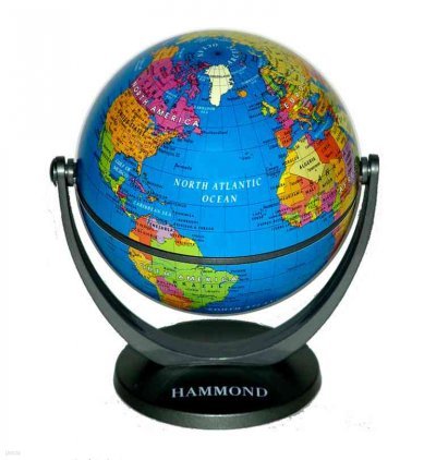 Dark Blue Ocean Globe