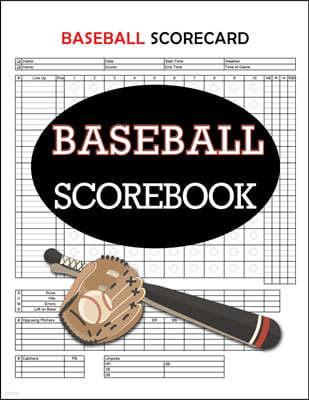 Baseball Scorecard, Baseball Scorebook: 100 Pages Baseball Score Sheet, Baseball Scorekeeper Book, Baseball Scorecard