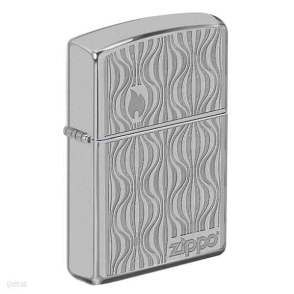 ZIPPO 라이터 49423 Satin Chrome Auto Engrave