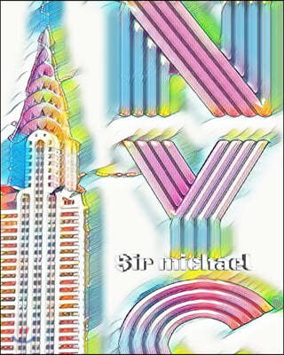 ICONIC Chrysler Building Rainbow Writing Drawing Journal. Sir Michael artist limited edition: ICONIC Rainbow Chrysler Building Writing Drawing Journal