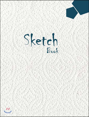 Sketchbook Large 8 x 10 Premium, Uncoated (75 gsm) Paper, White Cover