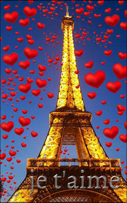 je t'aime paris Eiffel tower creative blank card book: je t'aime paris Eiffel tower creative blank card book