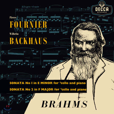 Pierre Fournier — Pierre Fournier / Wilhelm Backhaus 브람스: 첼로와 피아노를 위한 소나타 (Brahms: Sonatas for Cello and Piano Op.38, Op.99) 앨범 커버