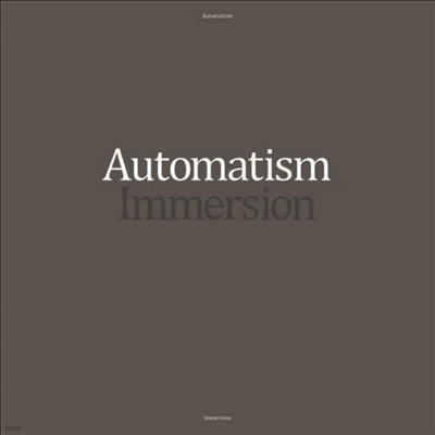 Automatism — Immersion 앨범 커버