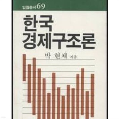 한국경제구조론 (일월총서 69) (1986 초판)