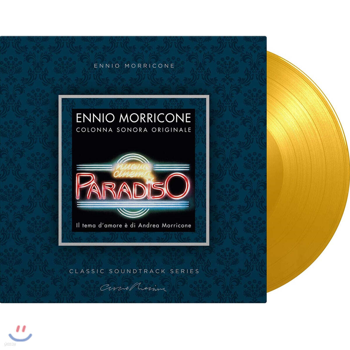 시네마 천국 영화음악 (Cinema Paradiso OST by Ennio Morricone 엔니오 모리꼬네) [솔리드 옐로우 컬러 LP]