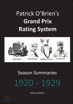 Patrick O'Brien's Grand Prix Rating System: Season Summaries 1920-1929