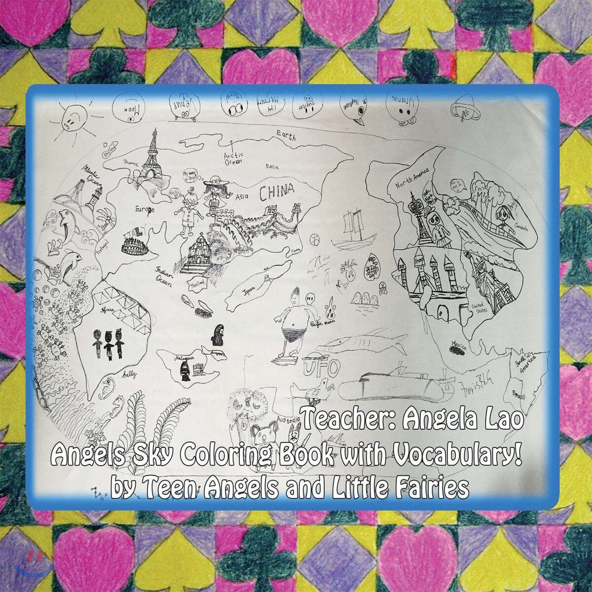 Angels Sky Coloring Book with Vocabulary