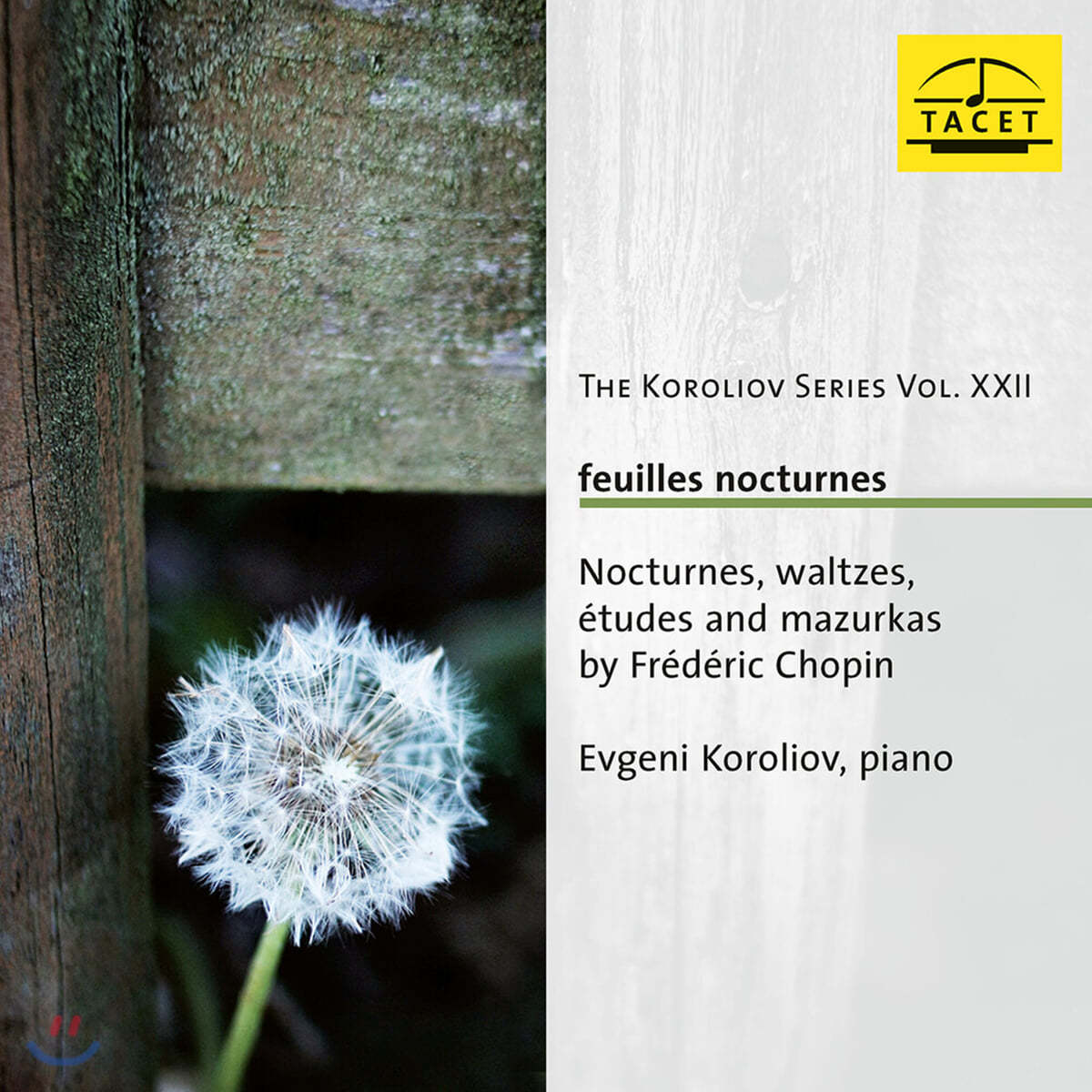 Evgeni Koroliov 쇼팽: 녹턴, 왈츠, 마주르카, 연습곡 - 에브게니 코롤리오프 (Chopin: Nocturnes, Waltzes, Etudes, Mazurkas)