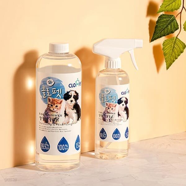 강아지 고양이 살균탈취제 클로펫  1,000ml(리필용)