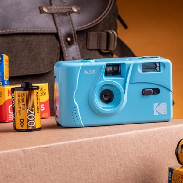 Kodak 코닥 필름 카메라 M35 Sky Blue 토이 카메라